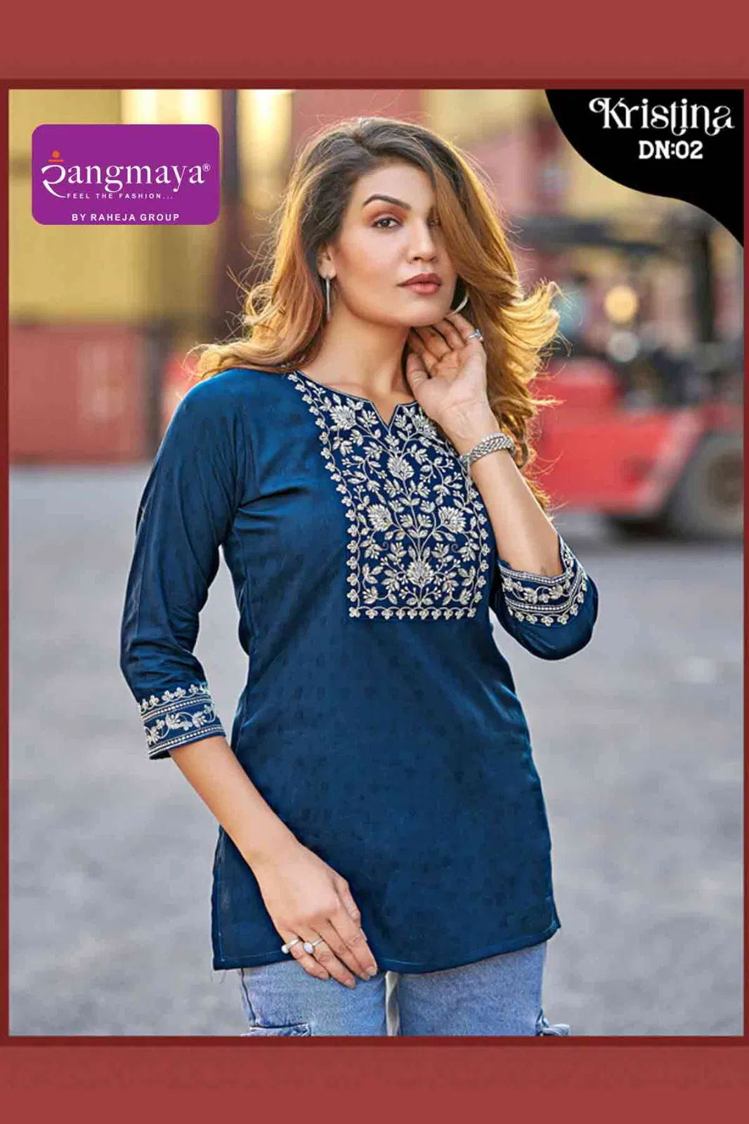 Kristina By Rangmaya Pure Dobby Tunic Ladies Top Wholesale Price In Surat